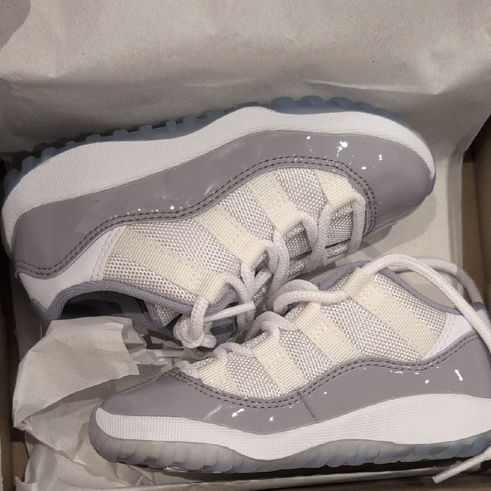 Jordan Kids Sneakers White and Gray